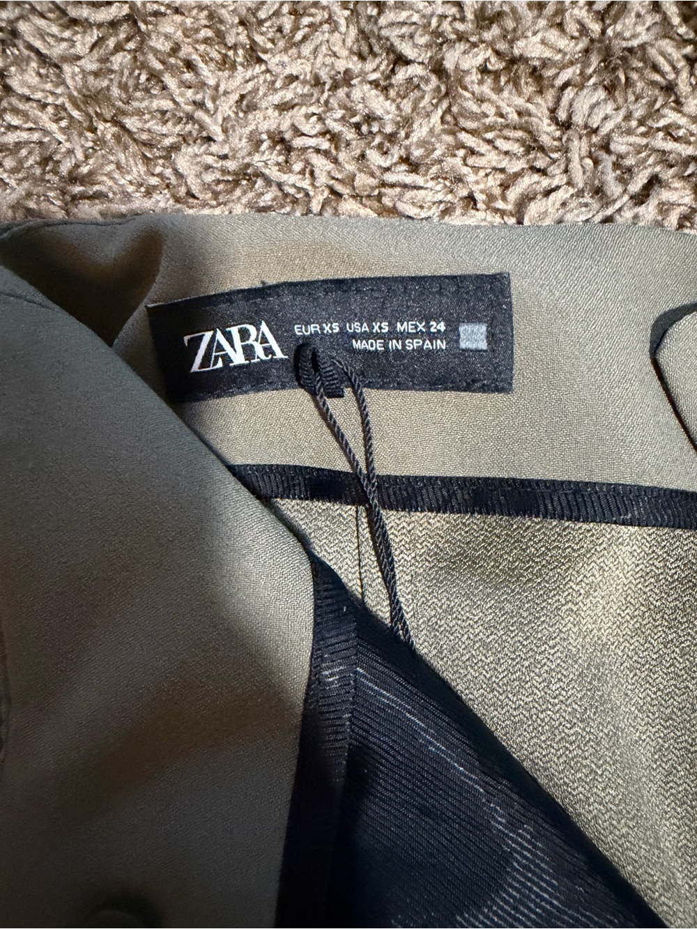 ZARA Olive Green Men's Blazer Jacket